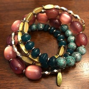 Beautiful Multicolor Beaded Wrap Bracelet